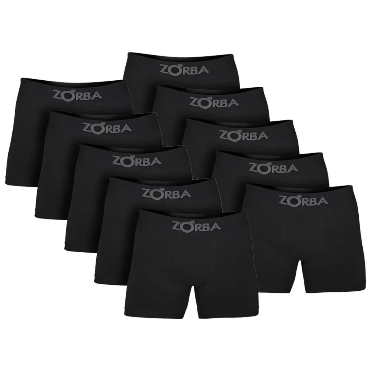 Kit Com 10 Cuecas Algodo Sem Costura Zorba